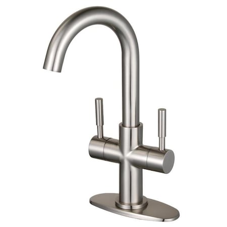 Kingston Brass LS8558DL Concord Two-Handle Bar Faucet; Brushed Nickel